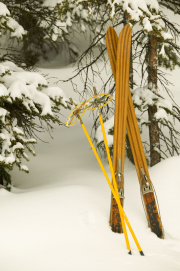 A Pair of Skis, but travel by car, train, bus or coach will get you to Les Gets quicker